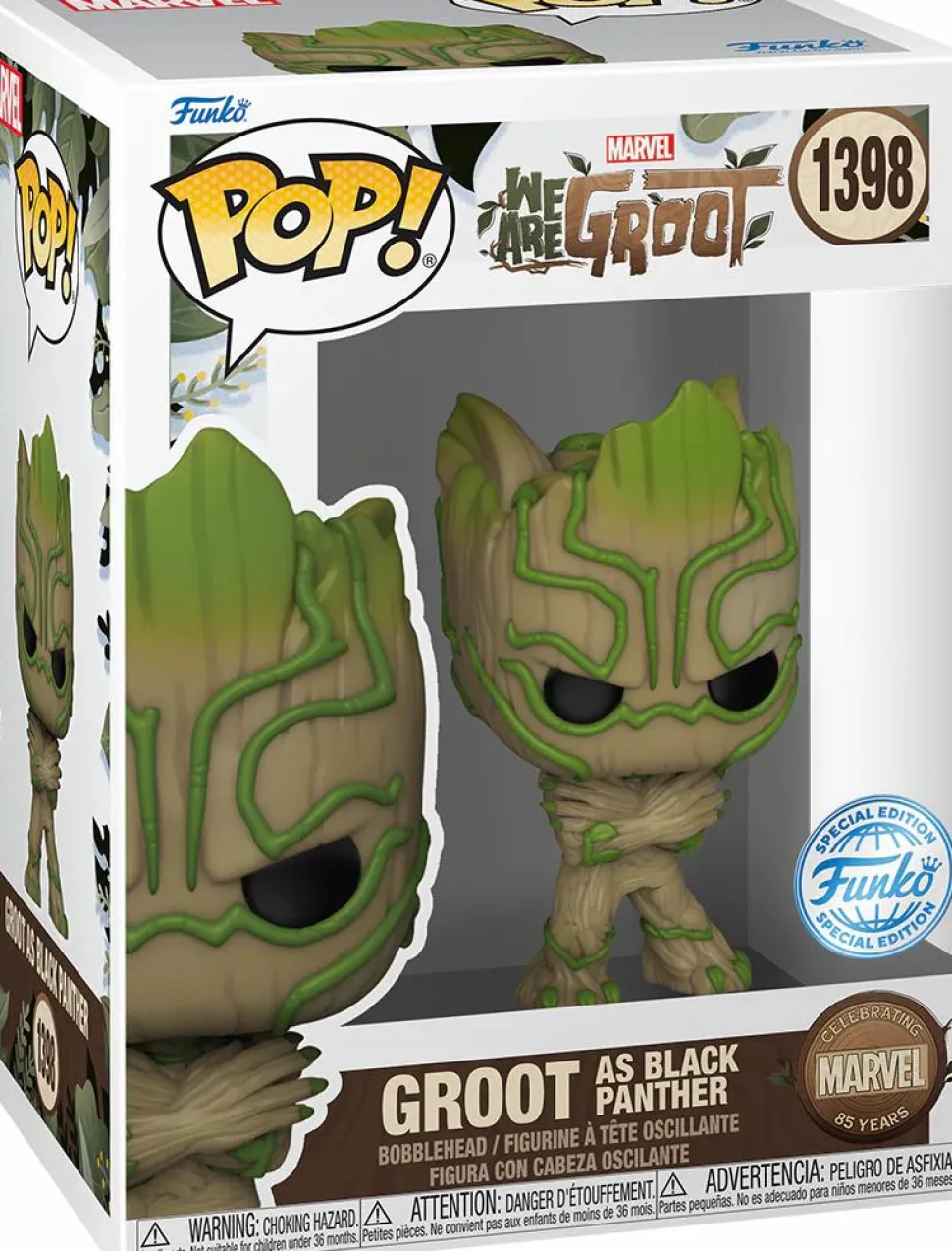 Marvel 85th Anniversary: We Are Groot - Groot as Black Panther Pop! Vinyl Figure