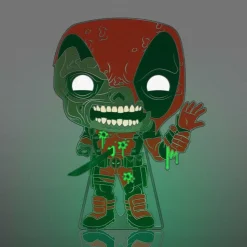 Marvel Zombies - Zombie Deadpool Glow-in-the-Dark 4" Enamel Pop! Pin