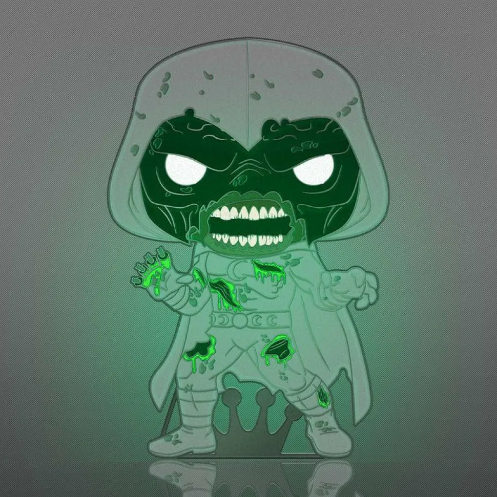 Marvel Zombies - Zombie Moon Knight Glow-in-the-Dark 4" Enamel Pop! Pin