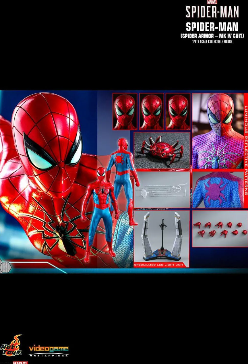 Marvel’s Spider-Man (2018) - Spider-Man MK IV Armour Suit 1/6th Scale Hot Toys Action Figure