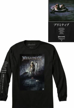 Megadeth - Megadeth x Primitive Skin Black Long Sleeve T-Shirt