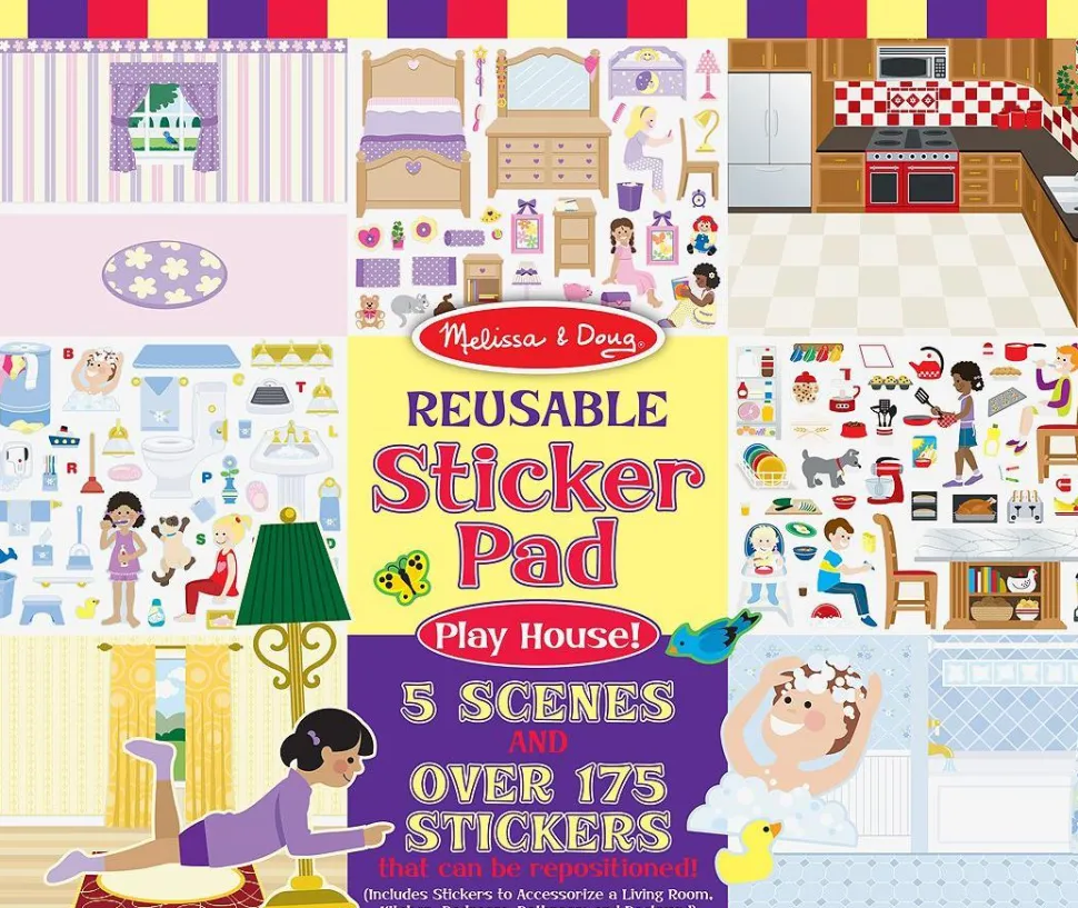 Melissa and Doug - Reusable Stickers (Play House)
