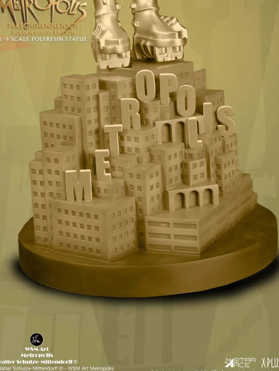 Metropolis (1927) - Maschinenmensch (Gold Version) 1/4th Scale Statue