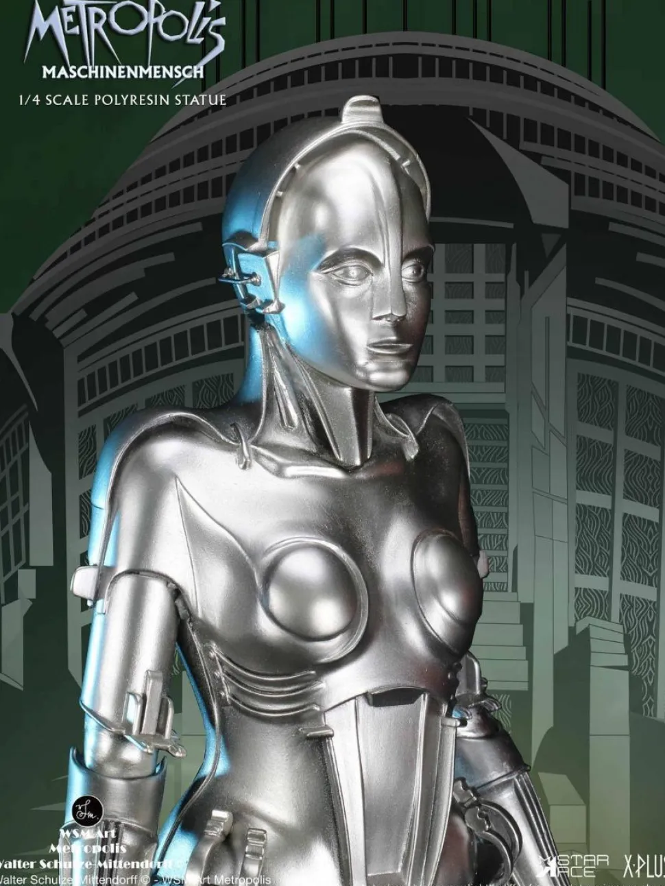 Metropolis (1927) - Maschinenmensch (Silver Version) 1/4th Scale Statue