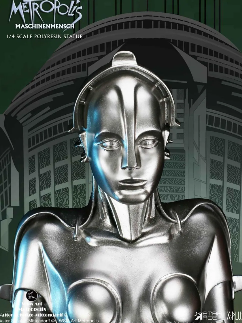 Metropolis (1927) - Maschinenmensch (Silver Version) 1/4th Scale Statue
