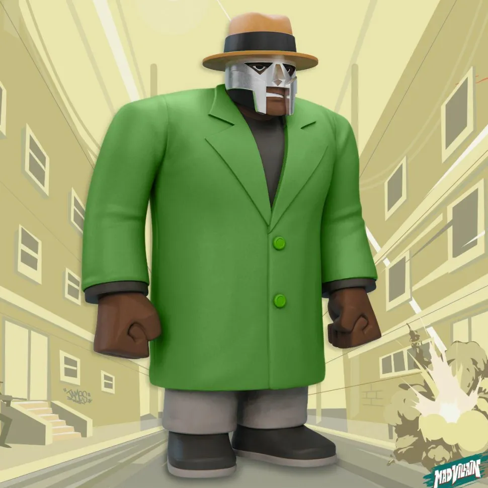 MF Doom x Madlib - All Caps Madvillain SuperSize 16" Vinyl Figure