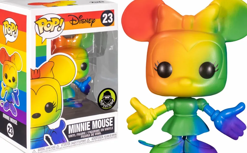 Mickey Mouse - Minnie Mouse Rainbow Pride Pop! Vinyl Figure (Popcultcha Exclusive)
