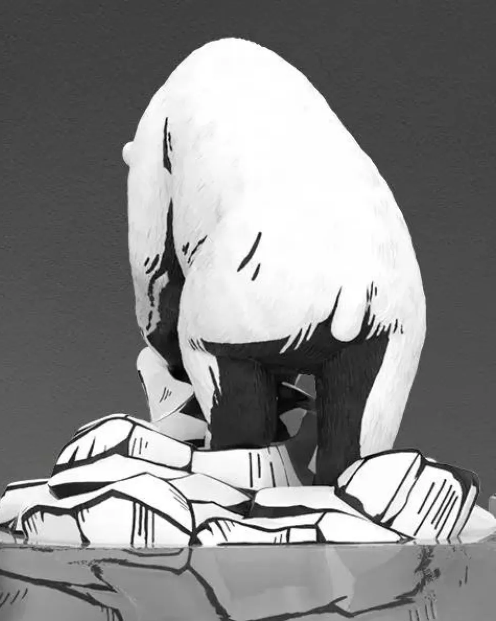 Mighty Jaxx - Global Warning (Inked Edition) 8" Statue by Kerby Rosanes