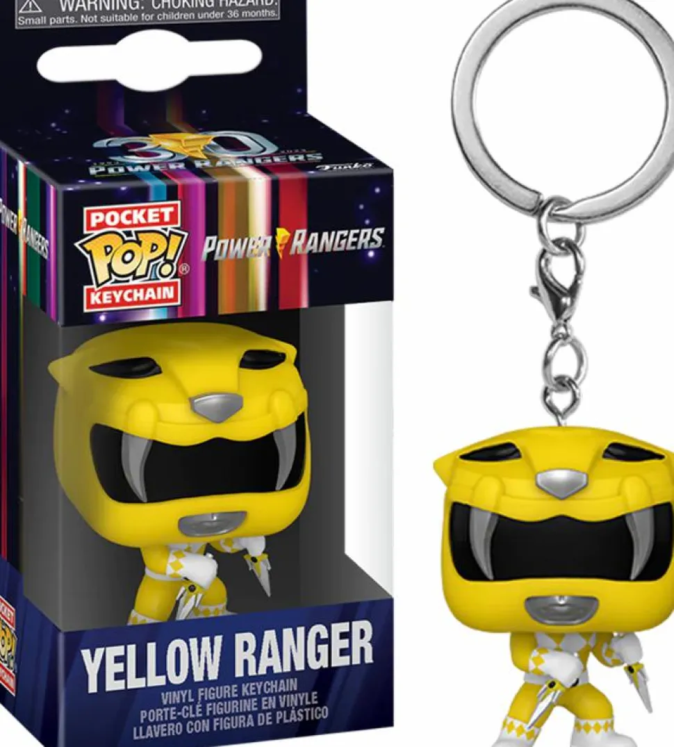 Mighty Morphin Power Rangers - Yellow Ranger 30th Anniversary Pocket Pop! Vinyl Keychain