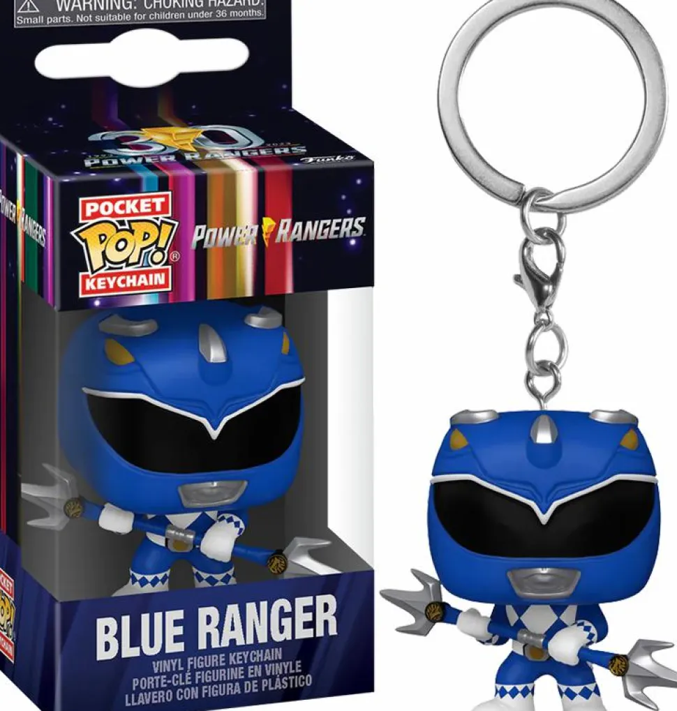 Mighty Morphin Power Rangers - Blue Ranger 30th Anniversary Pocket Pop! Vinyl Keychain