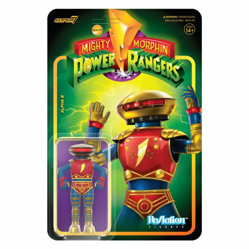 Mighty Morphin Power Rangers - Alpha 5 ReAction 3.75” Action Figure