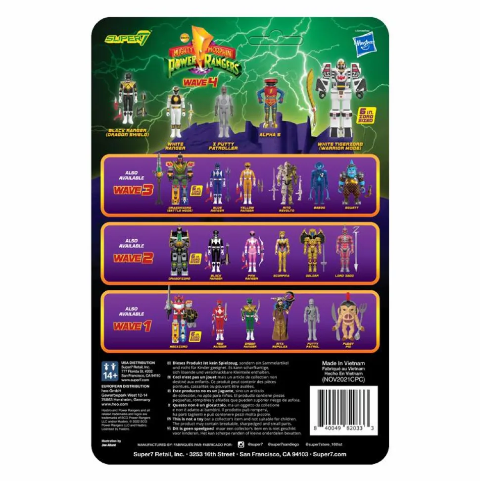 Mighty Morphin Power Rangers - Alpha 5 ReAction 3.75” Action Figure