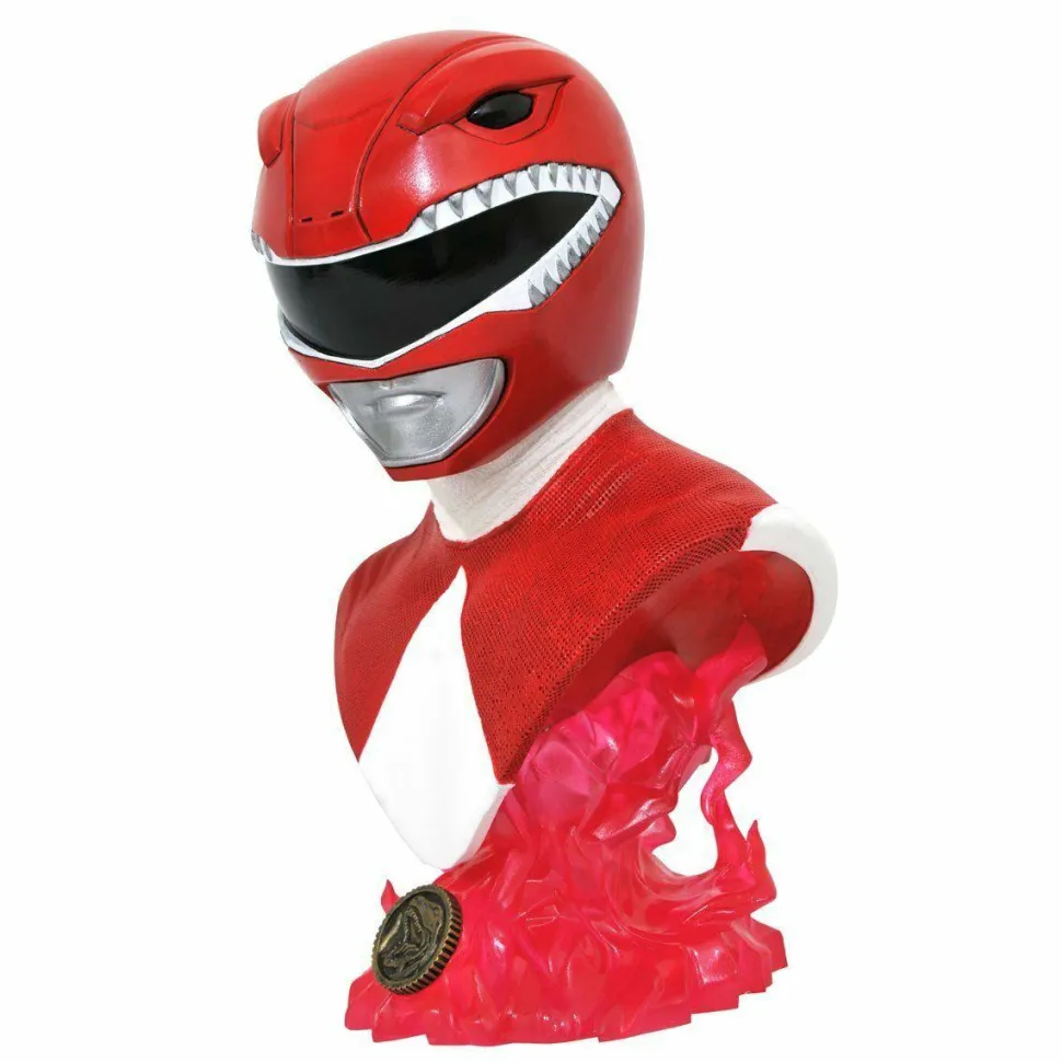 Mighty Morphin Power Rangers - Red Rangers Legends in 3D 1/2 Scale Bust