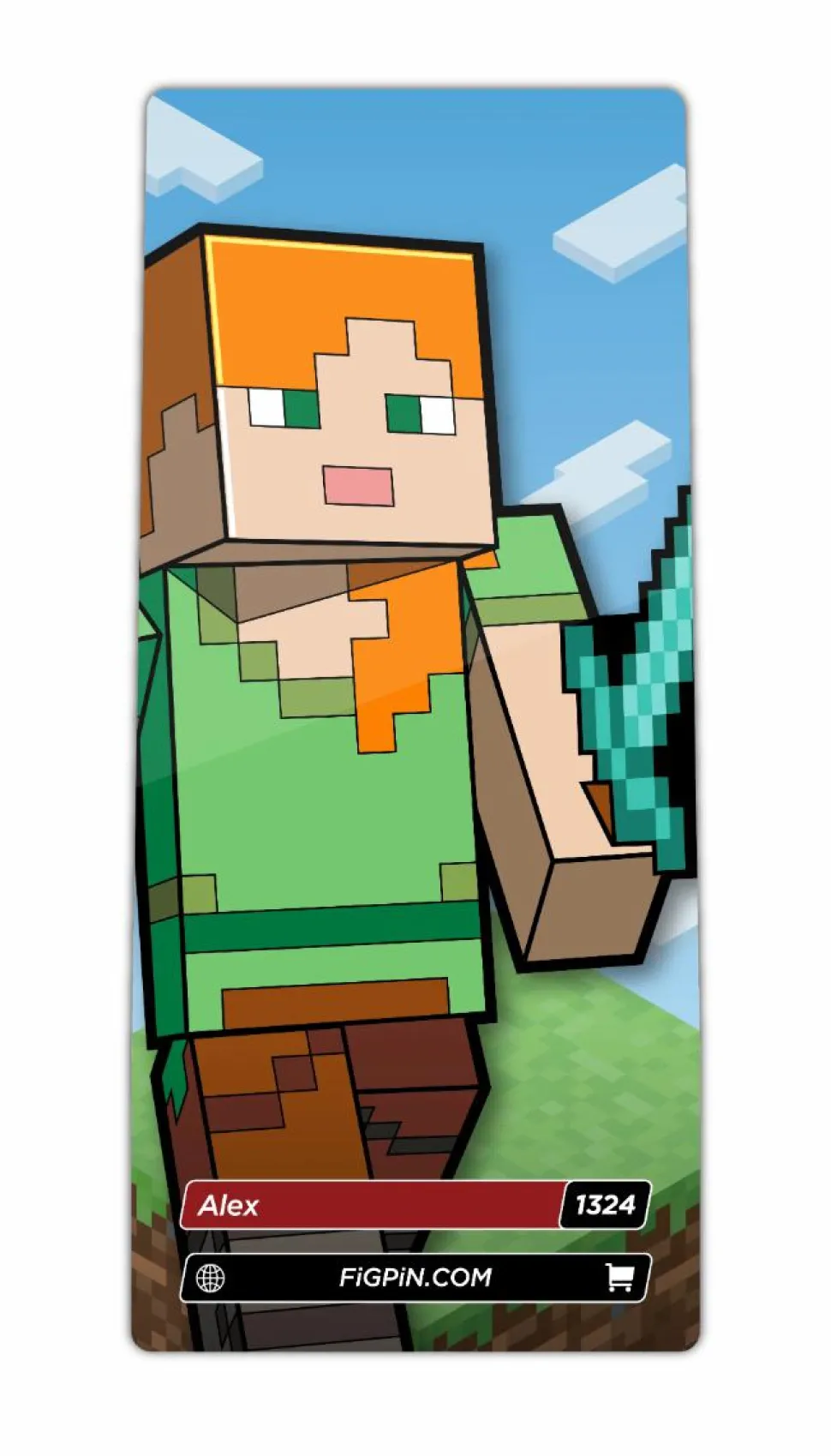 Minecraft - Alex (Ver. 2) FiGPiN Enamel Pin