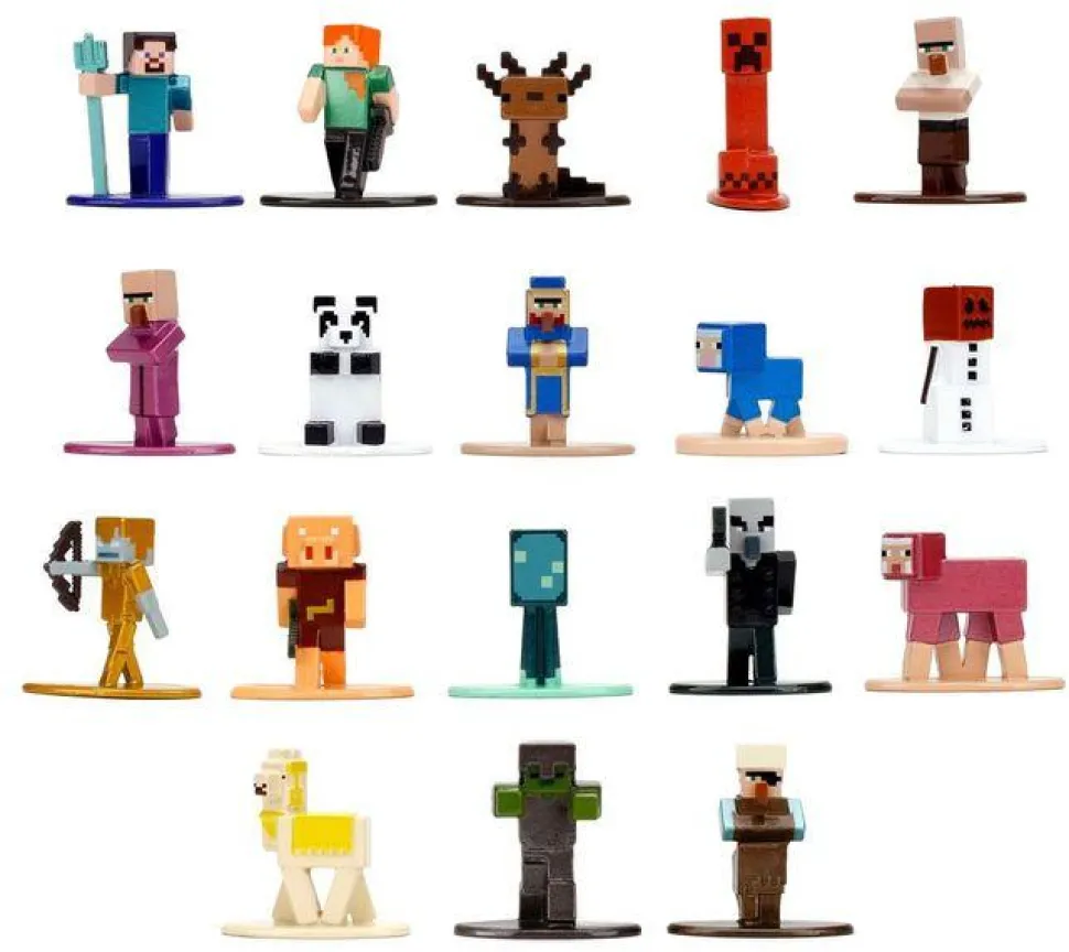 Minecraft - Nano Metalfigs 1.65" Exclusive Die-Cast Figure 18-Pack (Series 14)