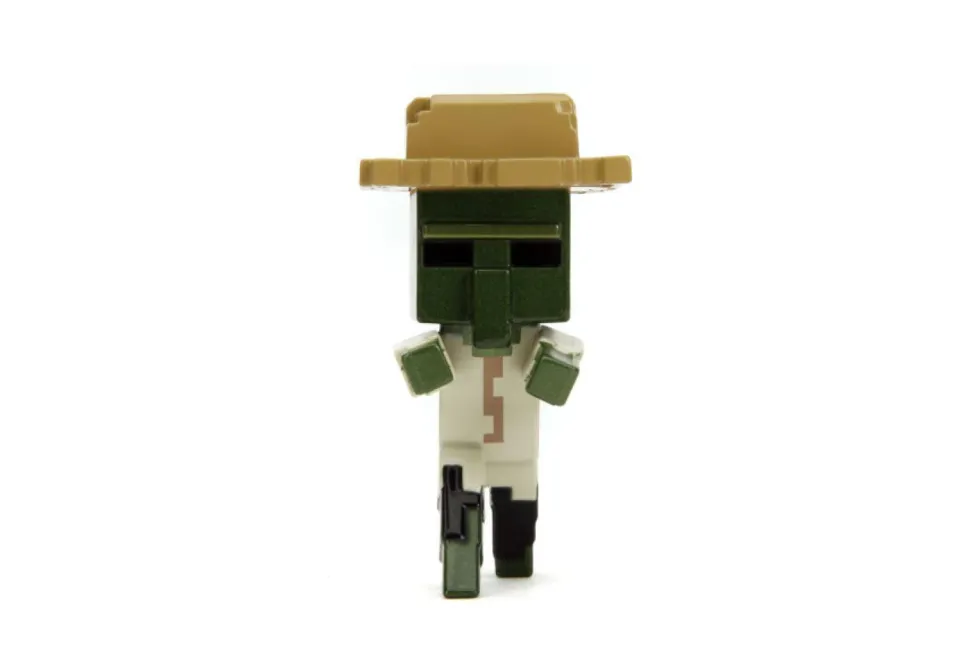 Minecraft Legends - Hero Ranger, Zombie, Piglin Blaze Runt & Piglin Mace Runt Metalfigs 2.5" Die-Cast Figure 4-Pack