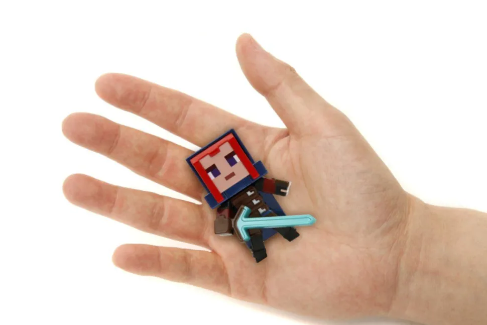 Minecraft Legends - Hero Ranger, Zombie, Piglin Blaze Runt & Piglin Mace Runt Metalfigs 2.5" Die-Cast Figure 4-Pack