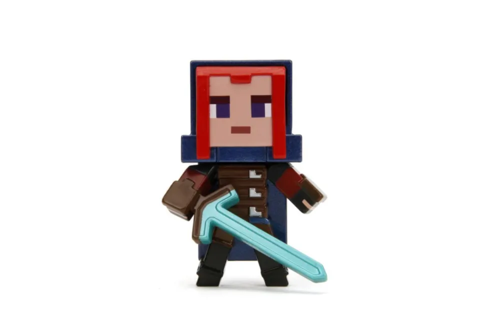 Minecraft Legends - Hero Ranger, Zombie, Piglin Blaze Runt & Piglin Mace Runt Metalfigs 2.5" Die-Cast Figure 4-Pack