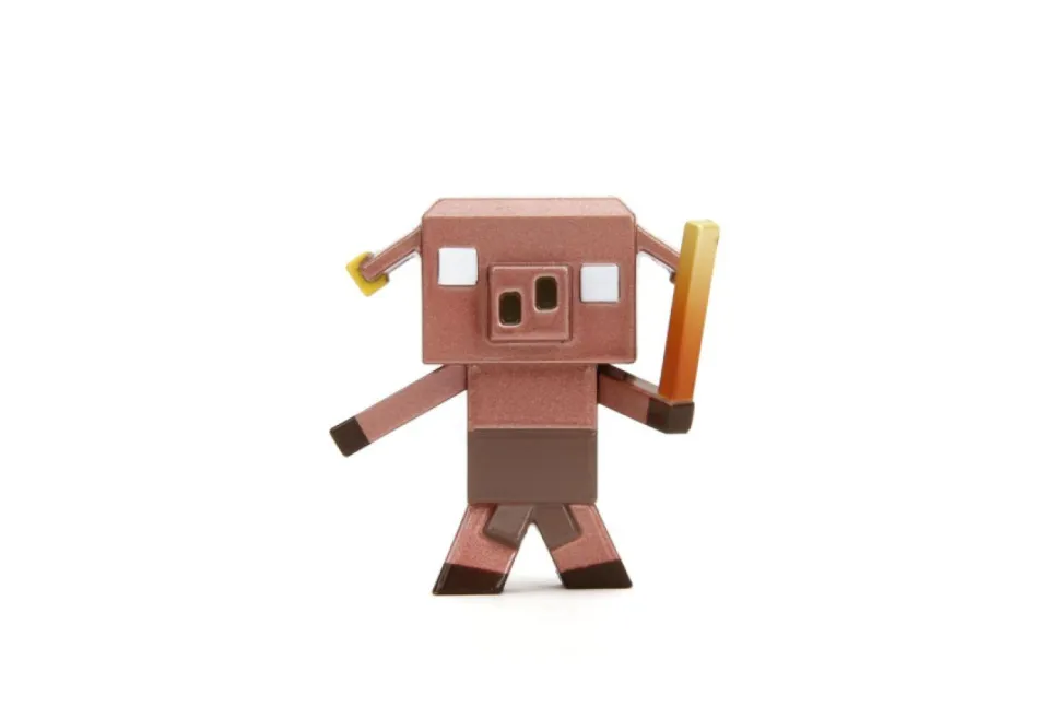 Minecraft Legends - Hero Ranger, Zombie, Piglin Blaze Runt & Piglin Mace Runt Metalfigs 2.5" Die-Cast Figure 4-Pack
