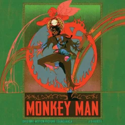 Monkey Man (2024) - Original Motion Picture Soundtrack by Jed Kurzel 2xLP Vinyl Record (Blood Red, Black, and Metallic Gold Coloured Vinyl)
