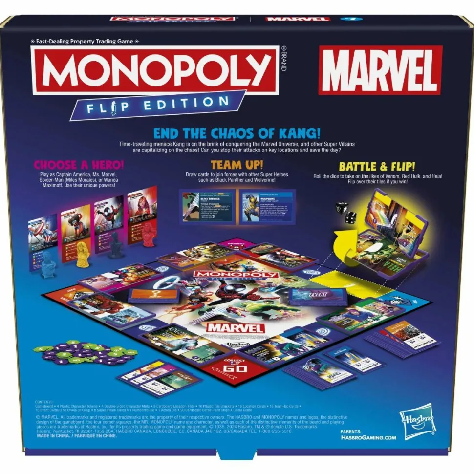 Monopoly - Flip Edition Marvel Board Game