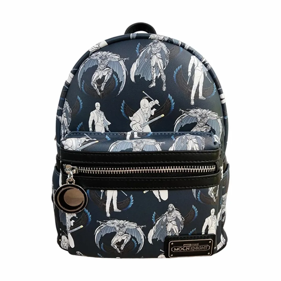 Moon Knight - Moon Knight Print 10" Faux Leather Mini Backpack
