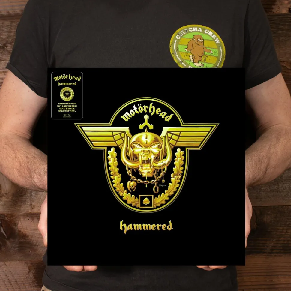 Motorhead - Hammered 20th Anniversary LP Vinyl Record (Yellow & Black Black Splatter Vinyl)