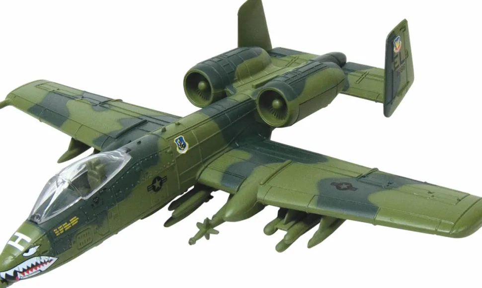 Motormax - A-10A Thunderbolt II Fighter Jet Sky Wings Collection 1/72 Scale Die-Cast Vehicle Replica