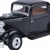 Motormax - Black 1932 Ford Coupe Timeless Legends Collection 1/24th Scale Die-Cast Vehicle Replica