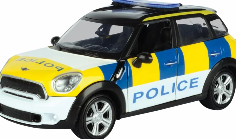 Motormax - Mini Cooper S Countryman Police Car Mini Cooper Collection 1/24th Scale Die-Cast Vehicle Replica
