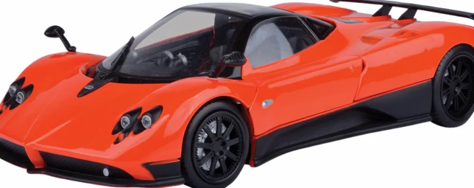 Motormax - Orange Pagani Zonda F Timeless Legends Collection 1/18th Scale Die-Cast Vehicle Replica