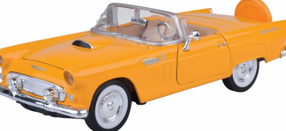 Motormax - Yellow 1956 Ford Thunderbird (Convertible) Timeless Legends Collection 1/24th Scale Die-Cast Vehicle Replica