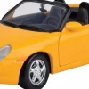 Motormax - Yellow Porsche Boxster Timeless Legends Collection 1/24th Scale Die-Cast Vehicle Replica