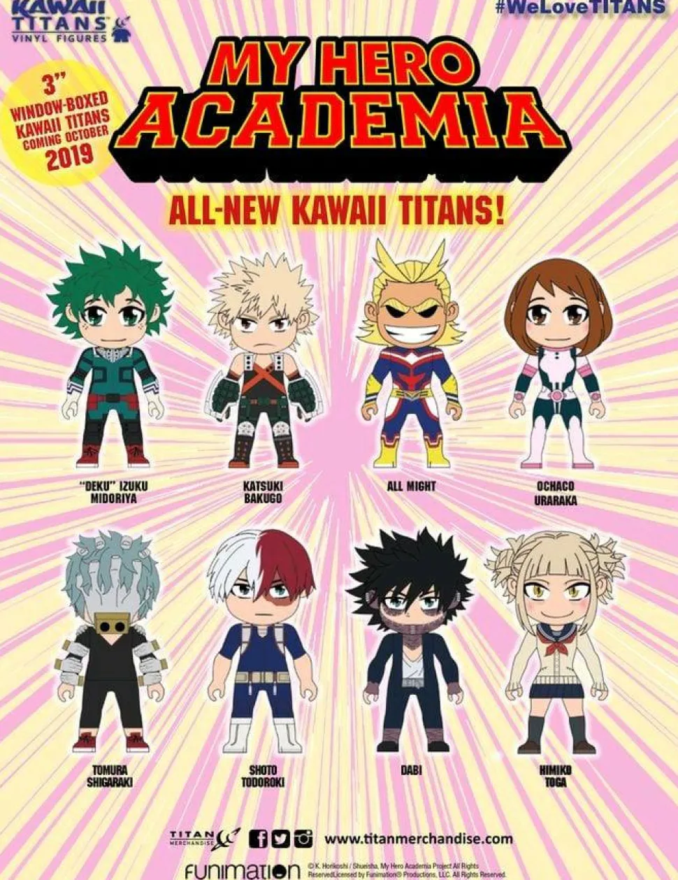 My Hero Academia - Kawaii Titans Window Box 3” Vinyl Figure (Single Unit)