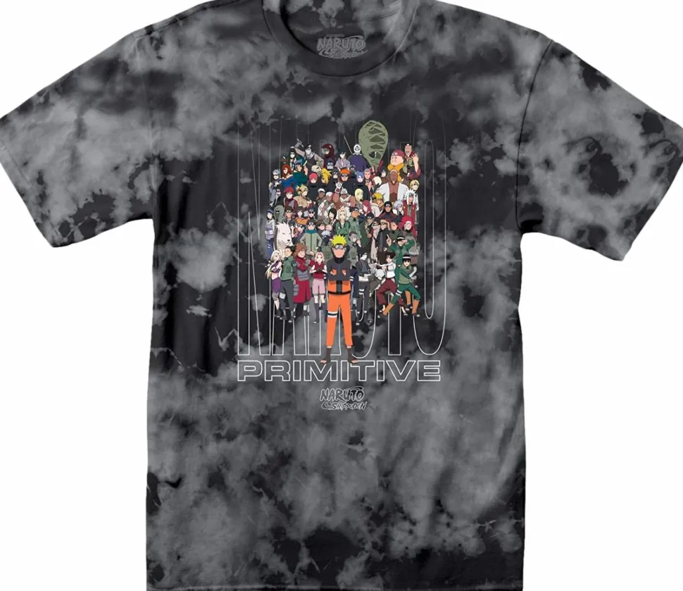 Naruto - Naruto x Primitive Shippuden Washed Black T-Shirt