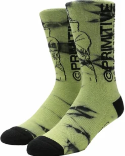 Naruto - Naruto x Primitive Kakuzu Washed Green Crew Socks (One Size)