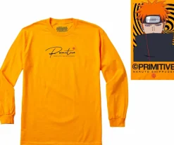 Naruto - Naruto x Primitive Know Pain Gold Long Sleeve T-Shirt