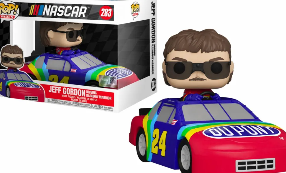 NASCAR - Jeff Gordon with Rainbow Warrior Pop! Rides Vinyl Figure