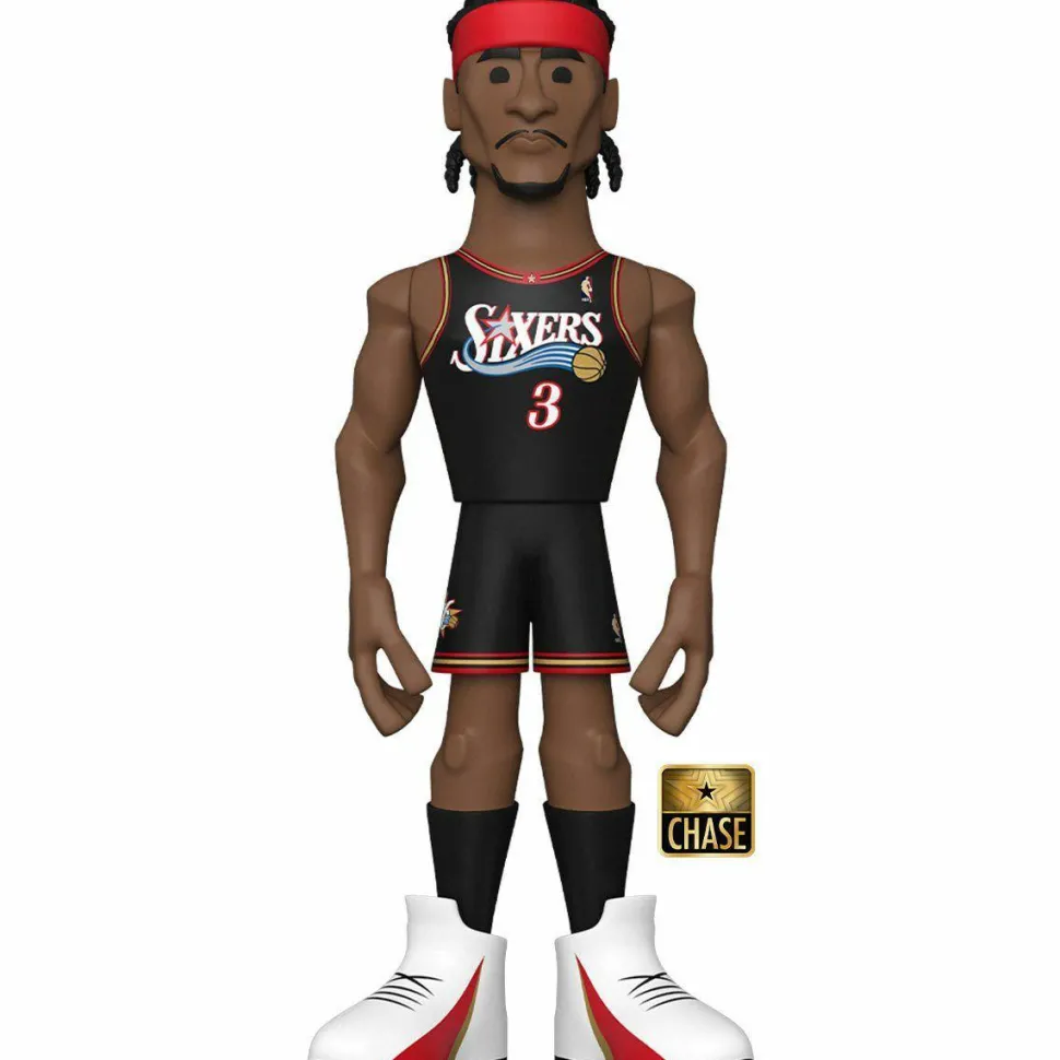 NBA Basketball - Allen Iverson Philadelphia 76ers 12” Gold Premium Vinyl Figure