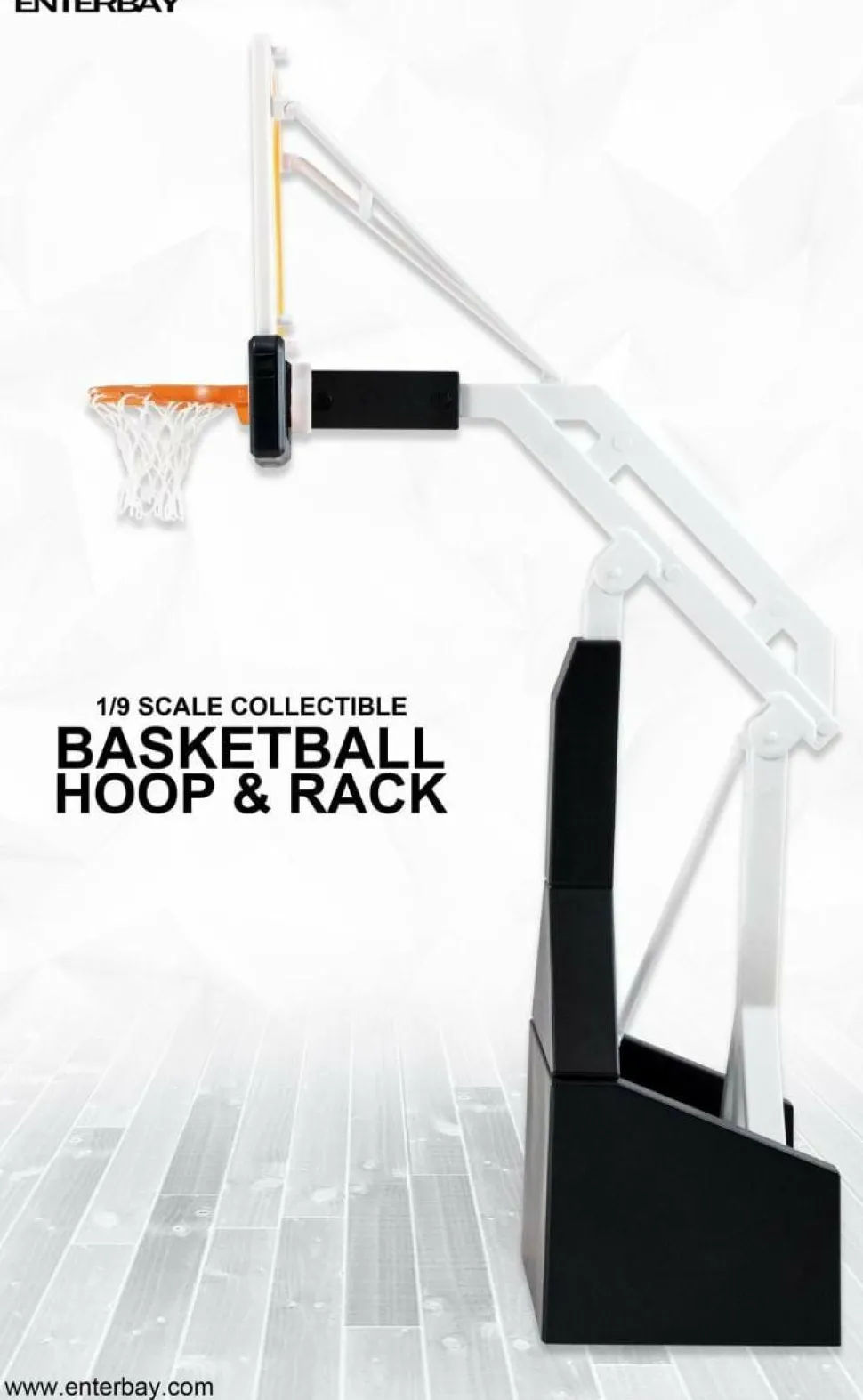 NBA Basketball - Basketball Hoop and Rack 1/9th Scale Enterbay Action Figure Accessory
