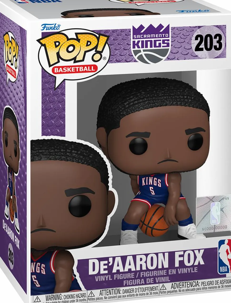 NBA Basketball - De’Aaron Fox Sacramento Kings 2024 City Edition Pop! Vinyl Figure
