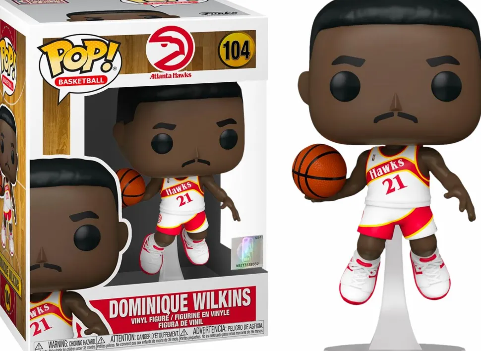 NBA Basketball - Dominique Wilkins Atlanta Hawks Pop! Vinyl Figure