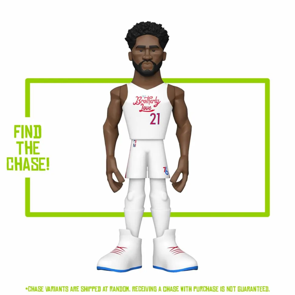 NBA Basketball - Joel Embiid Philadelphia 76ers 12” Gold Premium Vinyl Figure