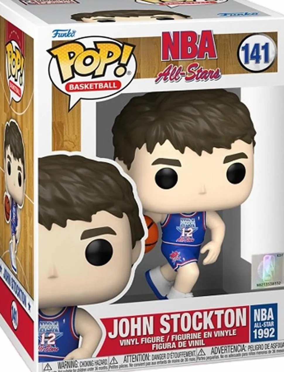 NBA Basketball - John Stockton 1992 All-Star Jersey Pop! Vinyl Figure