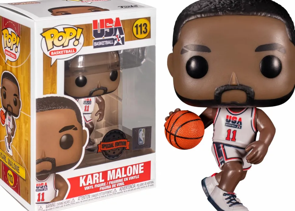 NBA Basketball - Karl Malone 1992 Team USA Jersey Pop! Vinyl Figure