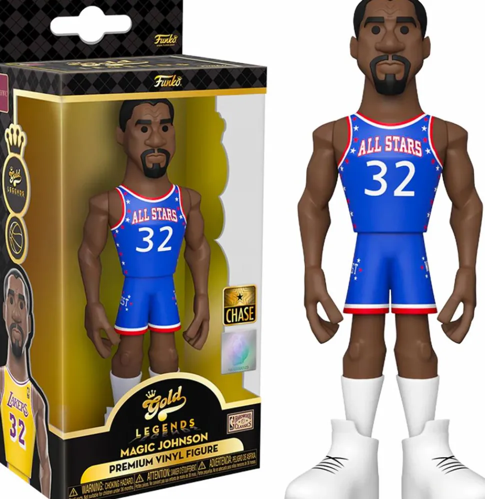 NBA Basketball - Magic Johnson L.A. Lakers 5” Gold Premium Vinyl Figure