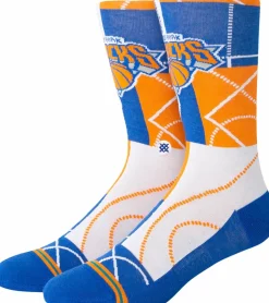 NBA Basketball - NBA Basketball x Stance New York Knicks Zone Crew Socks (One Size)