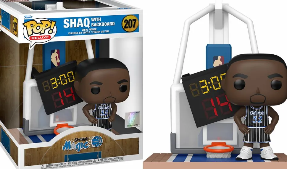 NBA Basketball - Shaq with Backboard (Orlando Magic) Deluxe Pop! Vinyl Figure