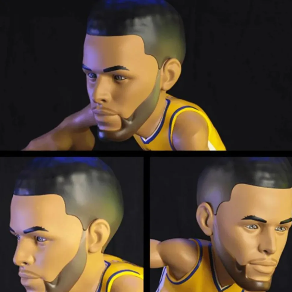 NBA Basketball - Stephen Curry Golden State Warriors (Yellow Jersey) smAll-Stars 12" Vinyl Figure