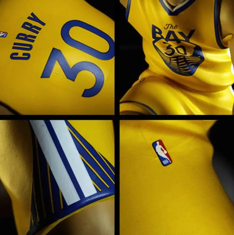 NBA Basketball - Stephen Curry Golden State Warriors (Yellow Jersey) smAll-Stars 12" Vinyl Figure